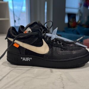 Nike Black and Cream Air Sneakers